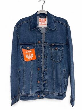 Wrangler Men's ‘Whataburger’ Blue Denim Jean Jacket
